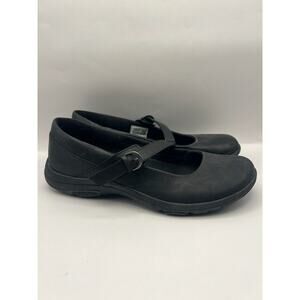 Merrell Dassie Erin Mary Jane Black Leather Flat Women Size Large 10